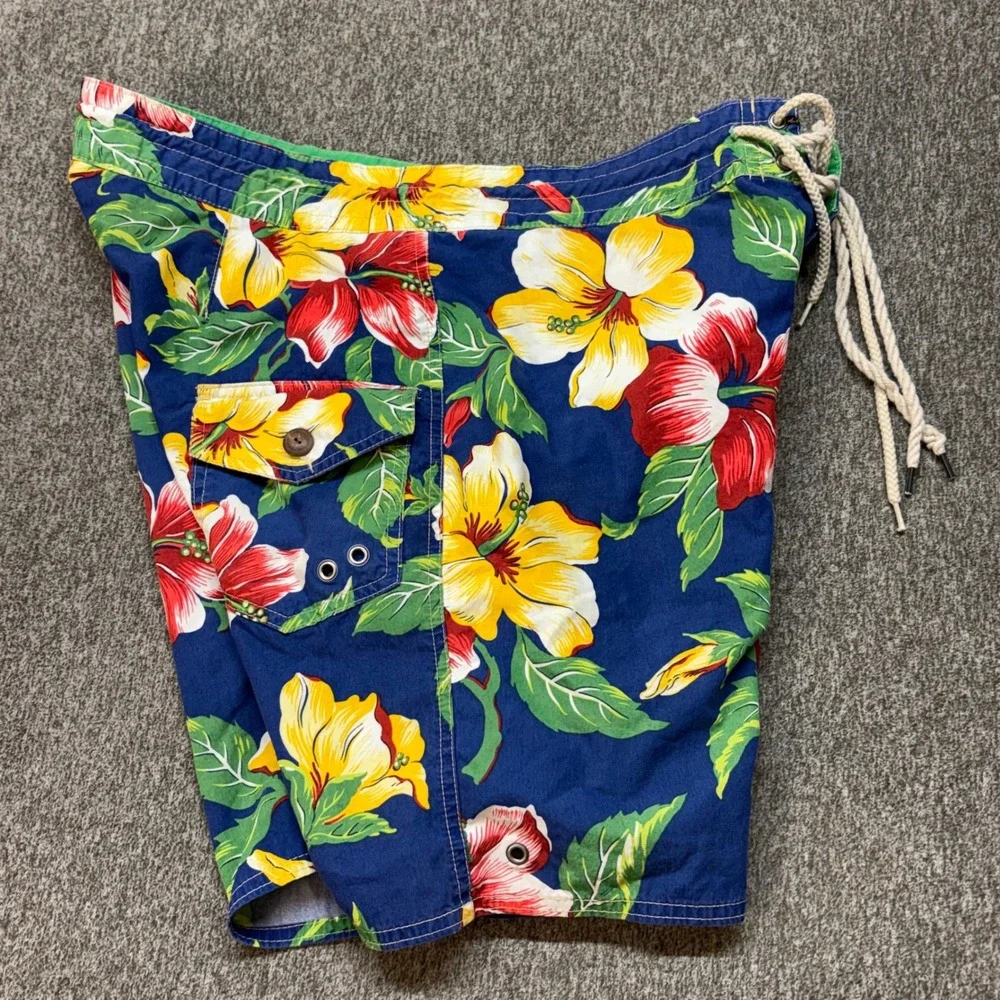 Polo Ralph Lauren Men's Aloha Swim Shorts‎ Floral Hibiscus 36